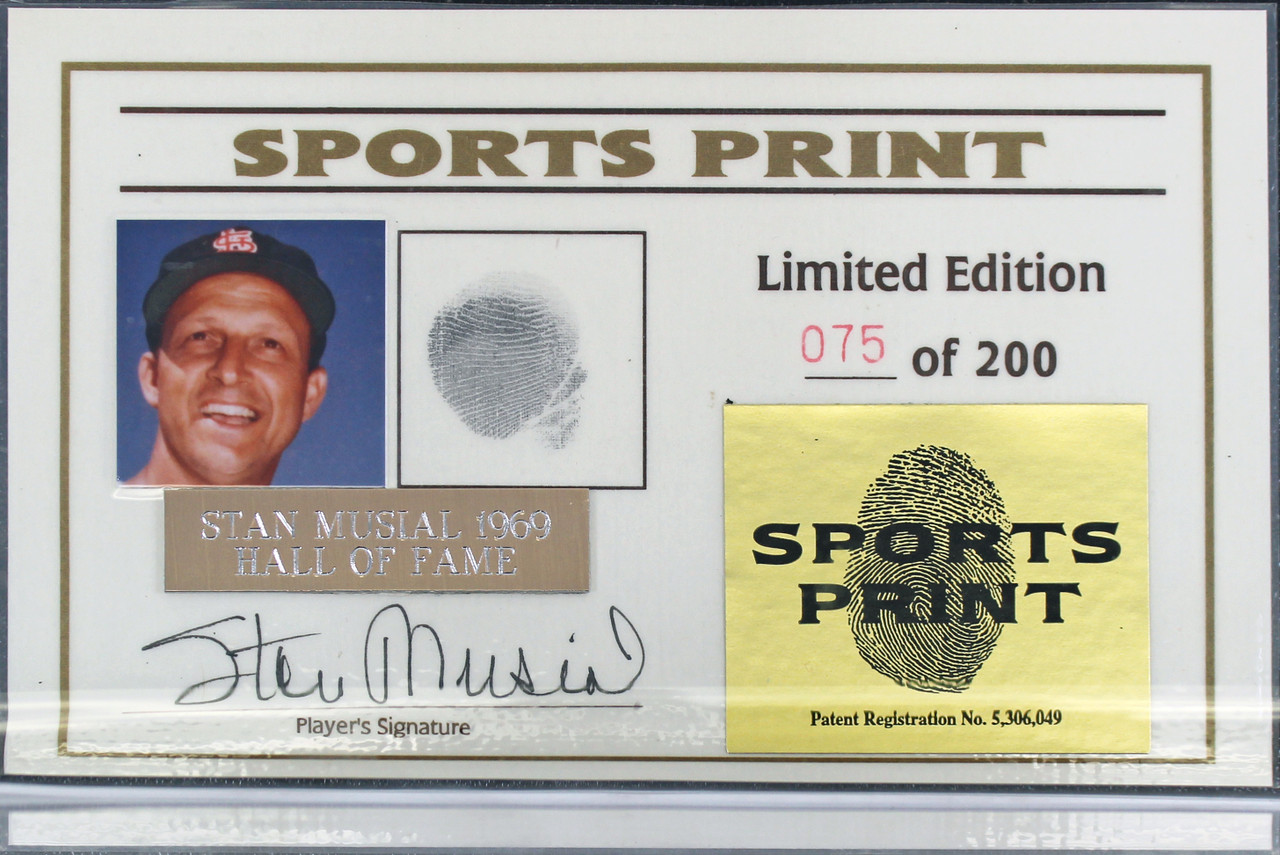 Stan Musial St Louis Cardinals Autographed Authentic Cooperstown Colle –  Fan Cave