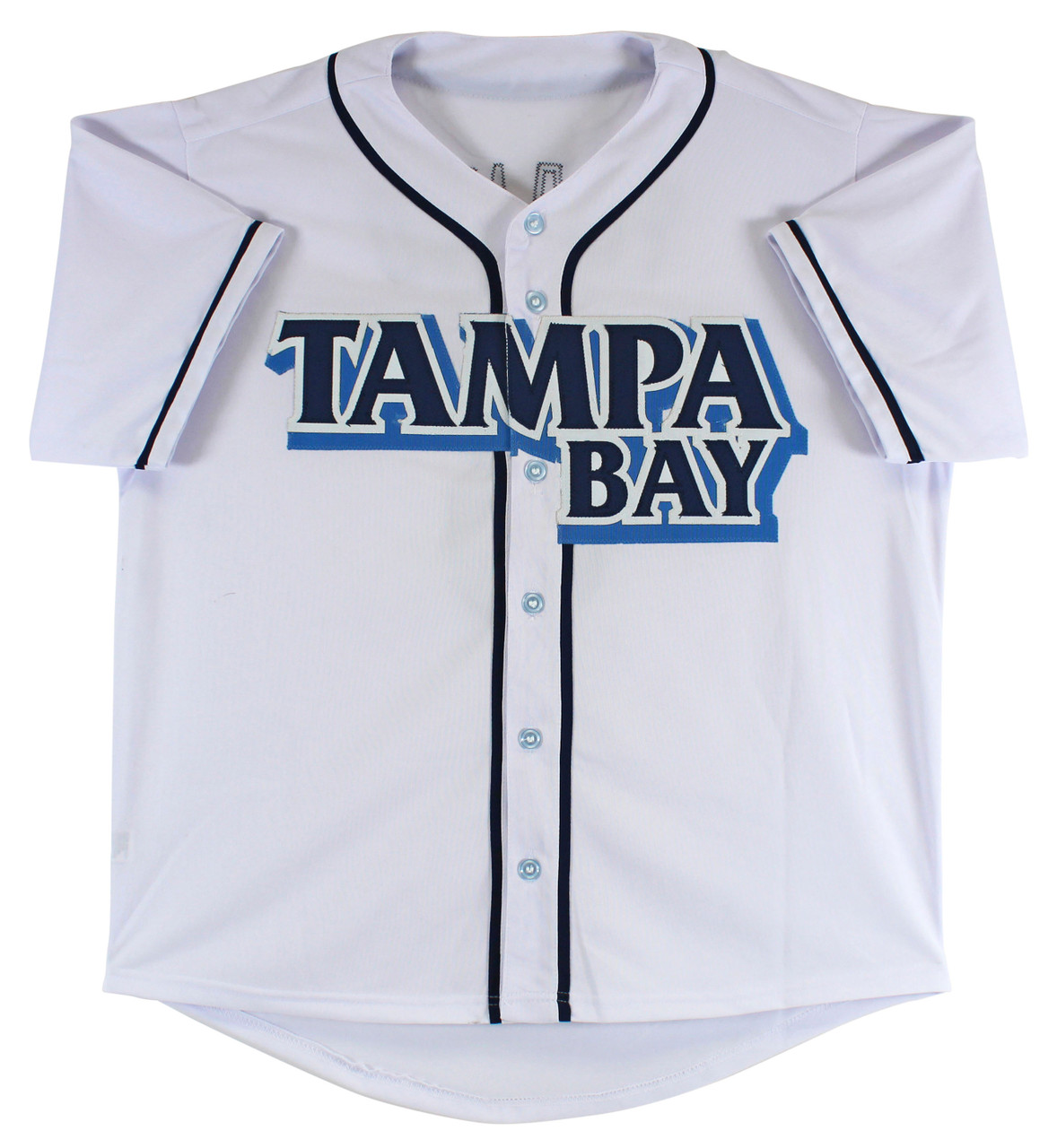 Wander Franco Tampa Bay Rays Autographed Light Blue Nike Authentic Jersey