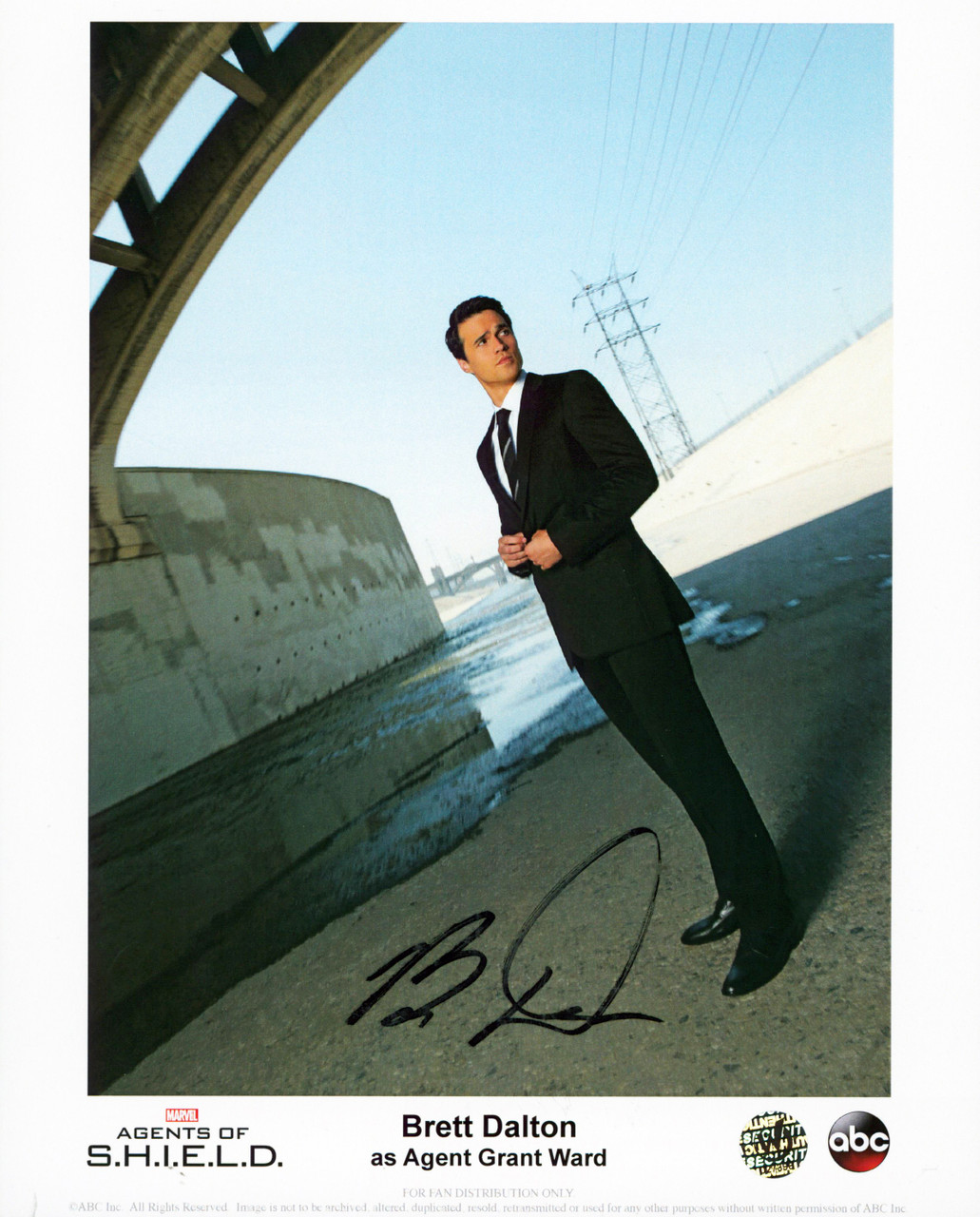 Brett Dalton Marvel Agents of SHIELD Authentic Signed 8x10 Photo