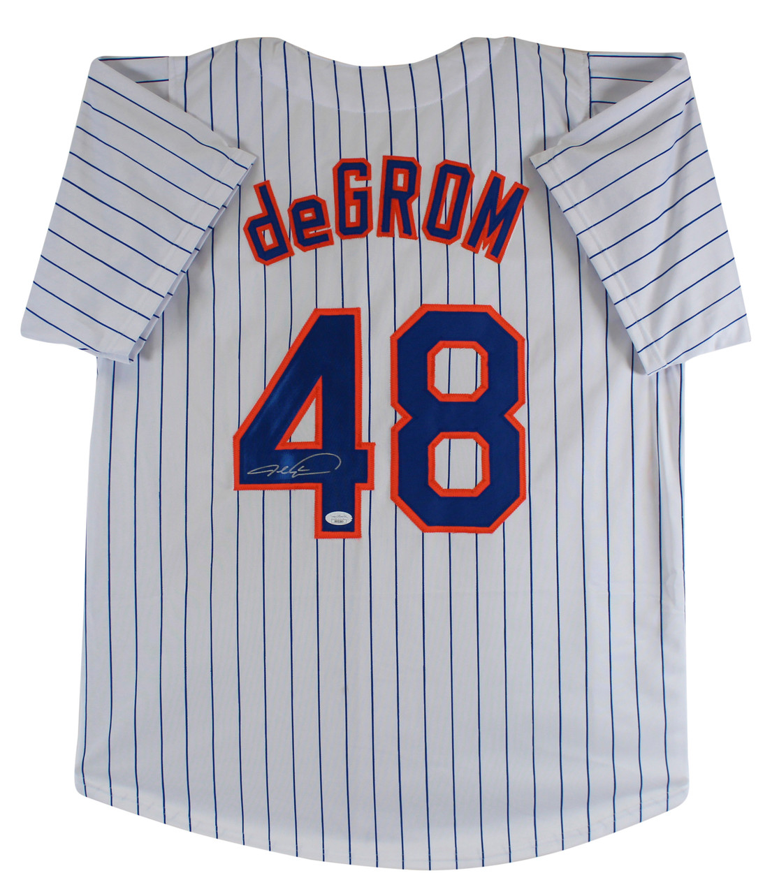 Jacob deGrom Authentic Signed White Pro Style Jersey