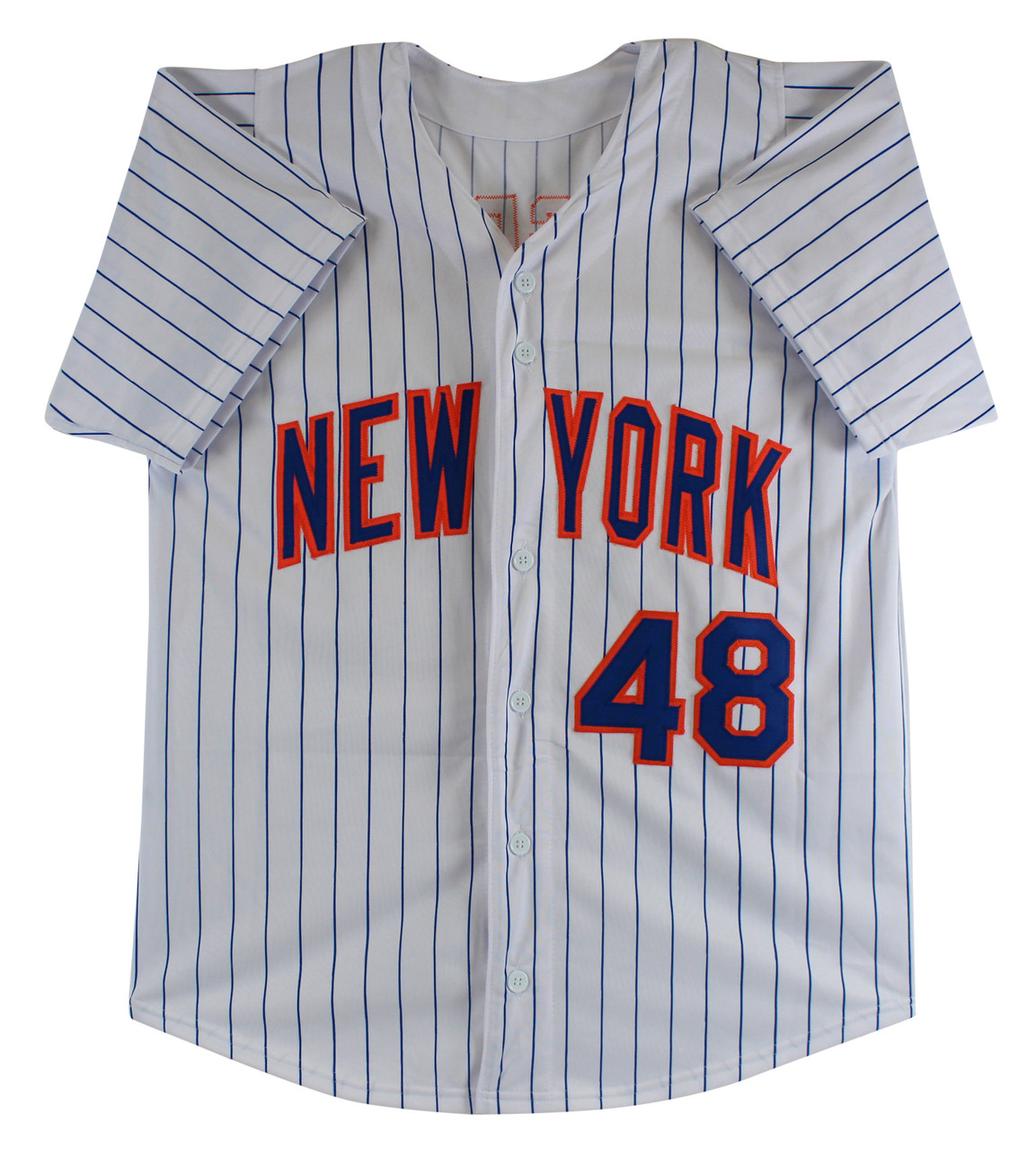 Jacob deGrom Authentic Signed White Pro Style Jersey Autographed JSA
