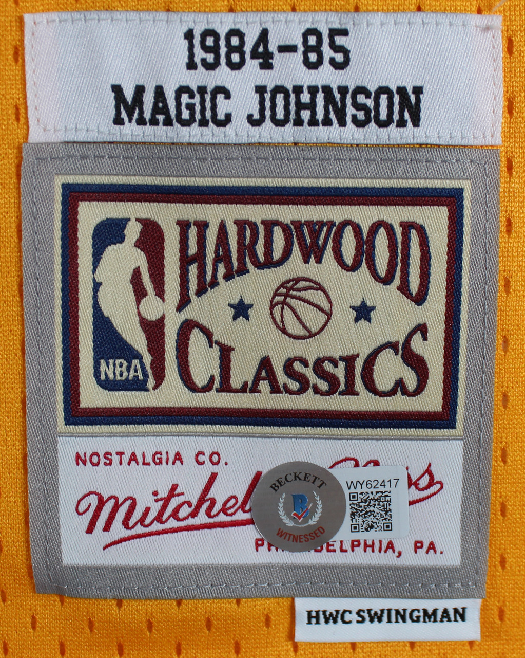 Magic Johnson 84-85 Hardwood Classic Swingman NBA Jersey
