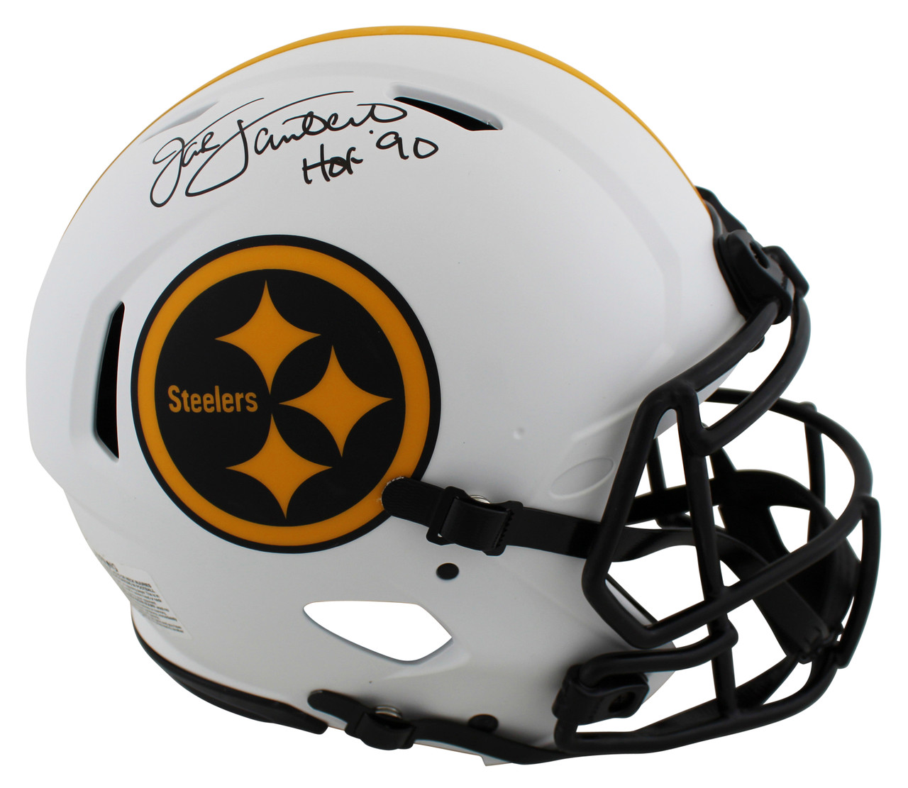 Jack Lambert+jack Ham Hand Signed Steelers Mini Helmet Signed By Both Jsa