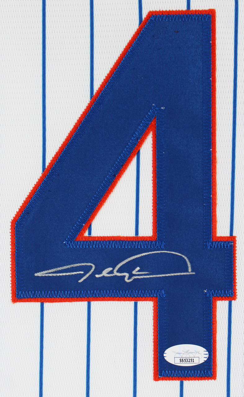 Press Pass Collectibles Mets Jacob deGrom Authentic Signed White Nike Framed Jersey Autographed JSA