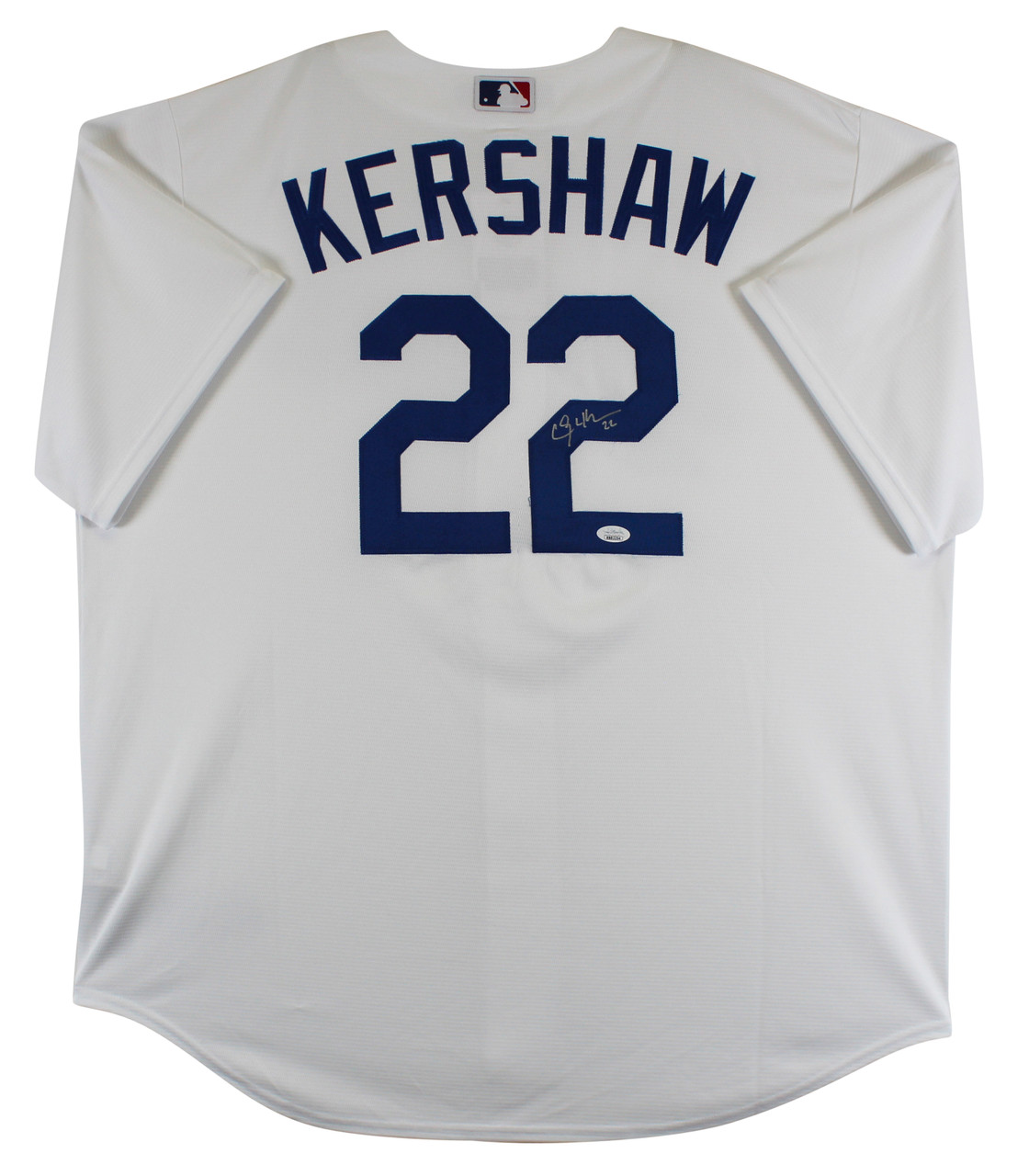 Los Angeles Dodgers Clayton Kershaw Autographed White Nike Jersey