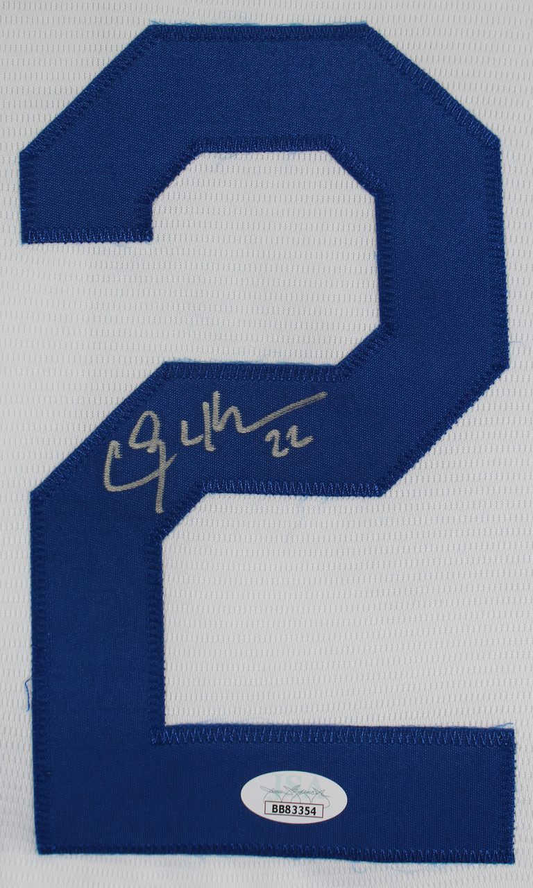 Los Angeles Dodgers Clayton Kershaw Autographed White Nike Jersey