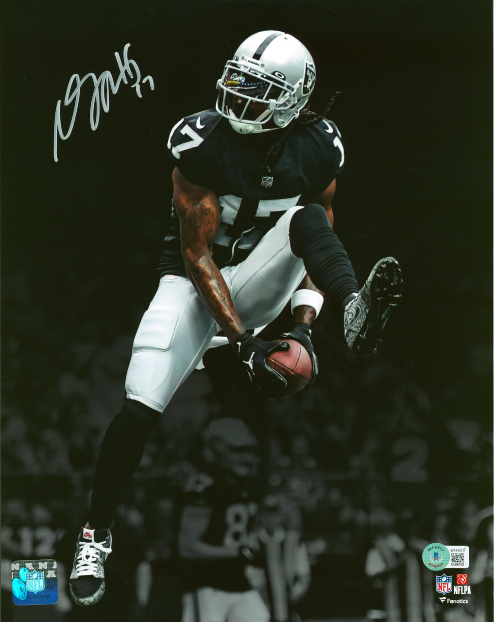 Davante Adams Las Vegas Raiders Facsimile Signature Framed 11 x 14 Spotlight Photograph