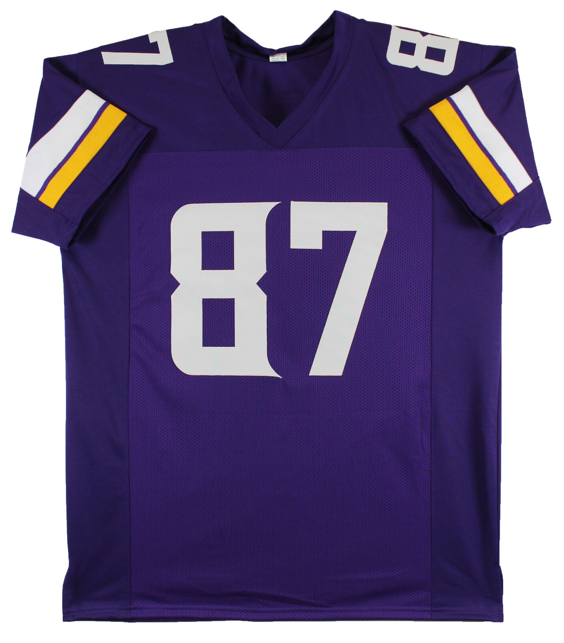 T.j. Hockenson Authentic Signed Purple Pro Style Jersey BAS Witnessed