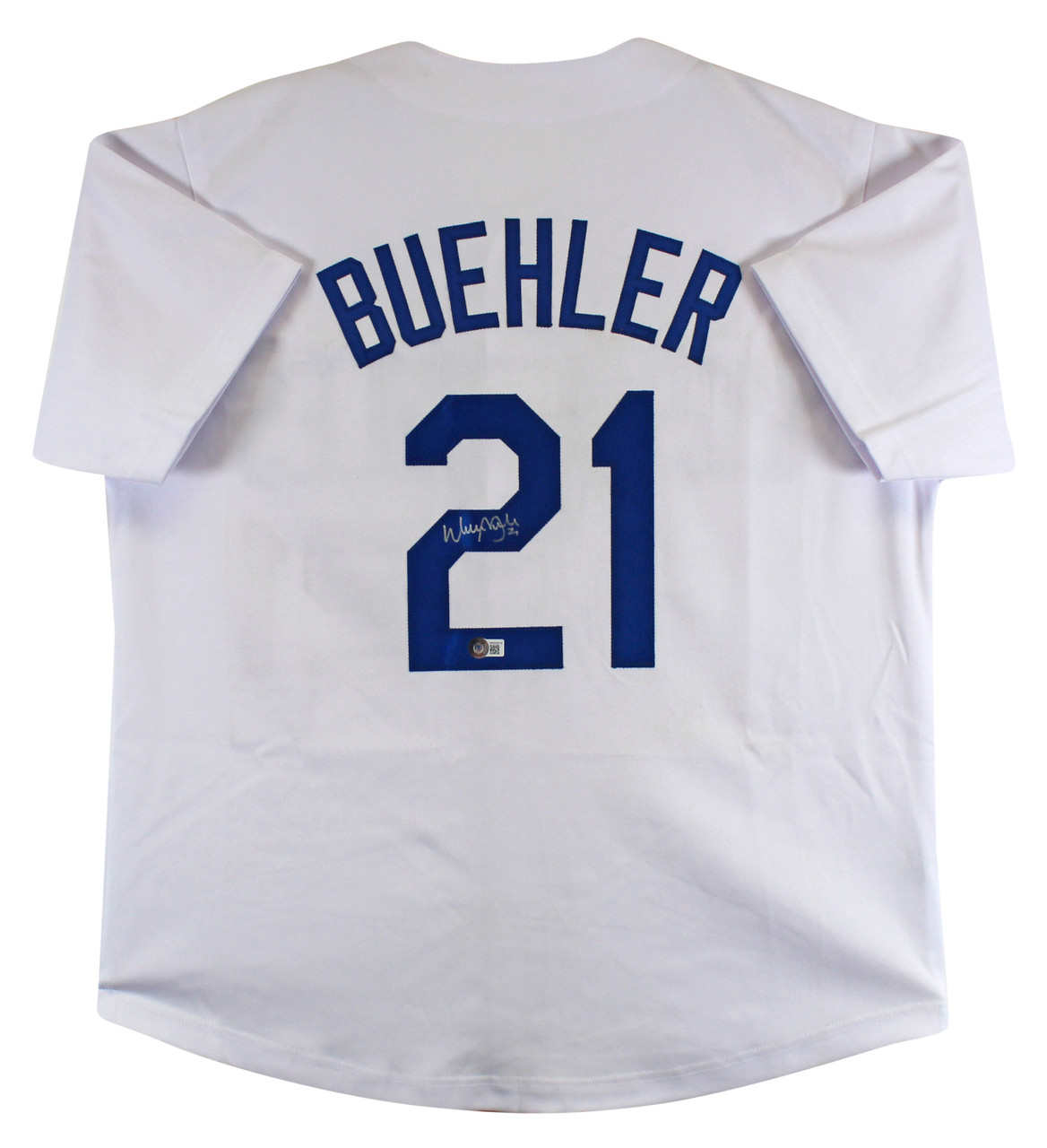 Walker Buehler Autographed Los Angeles Dodgers White Majestic