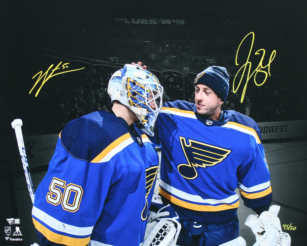 Jordan Binnington St. Louis Blues Fanatics Authentic Autographed