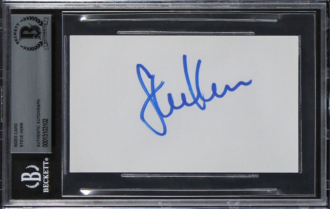 Steve Kerr Autographed Memorabilia