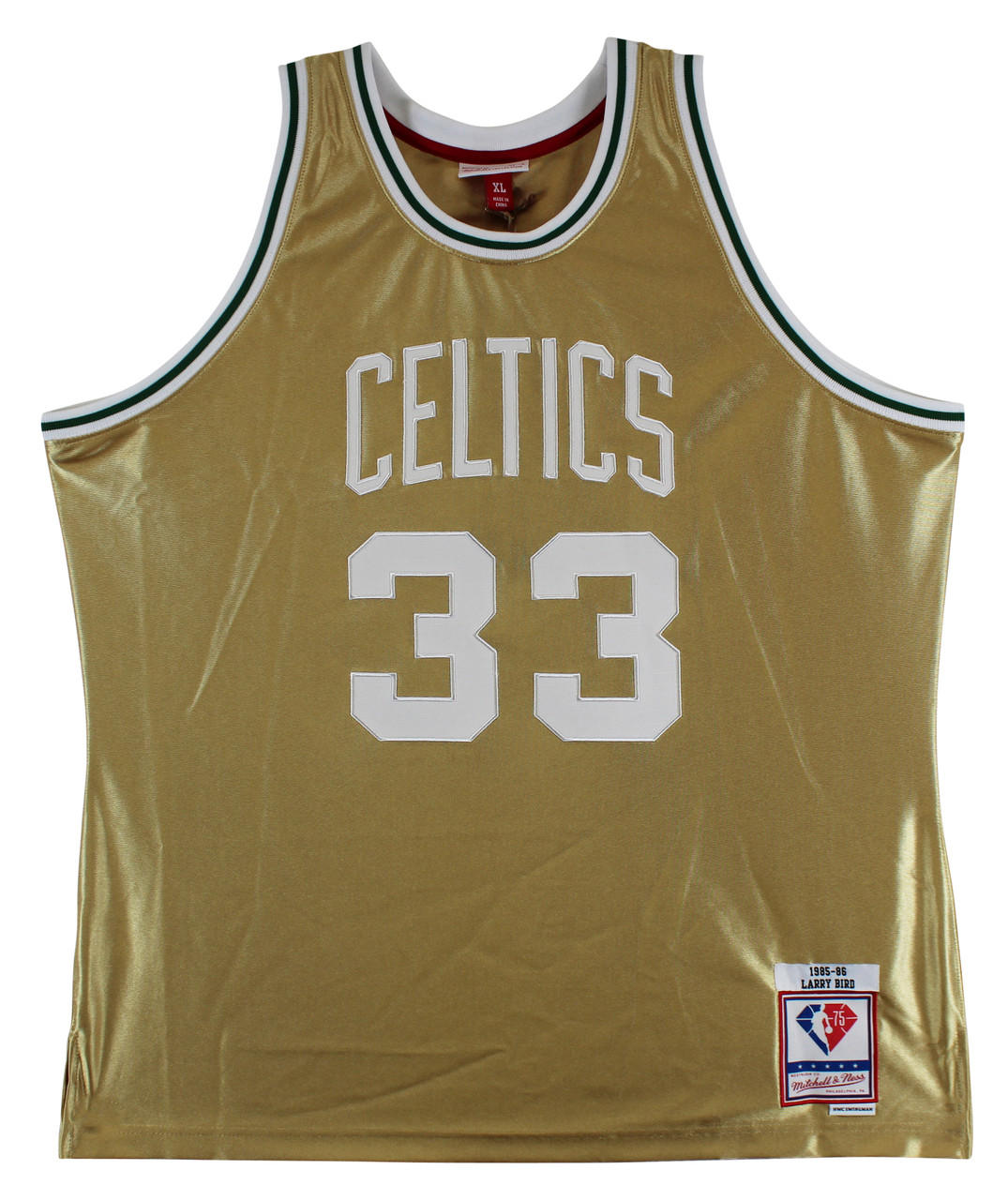 Celtics Larry Bird Signed 1985-86 White Mitchell & Ness Jersey BAS