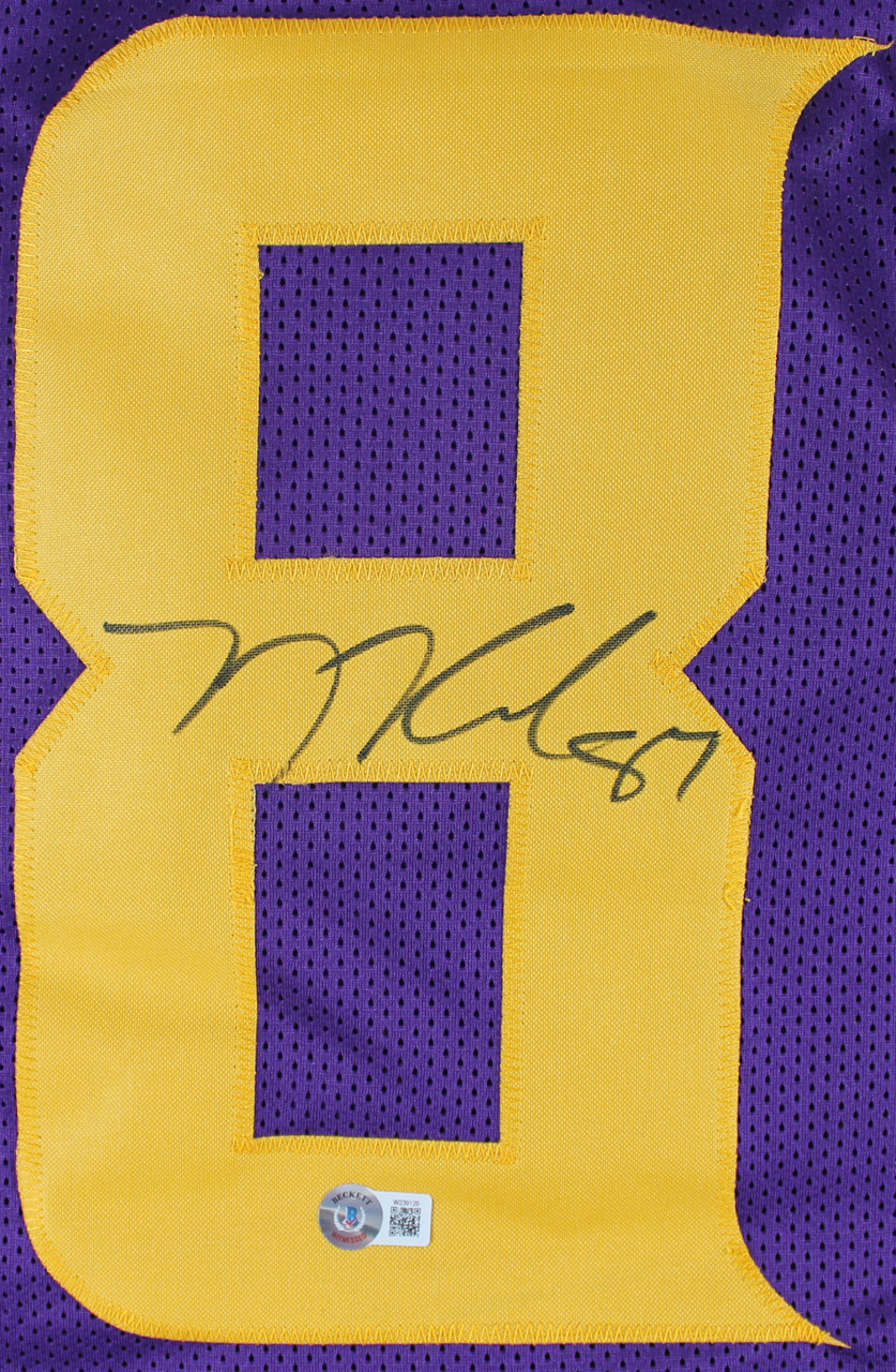 Jared Allen Authentic Signed Purple Color Rush Pro Style Jersey