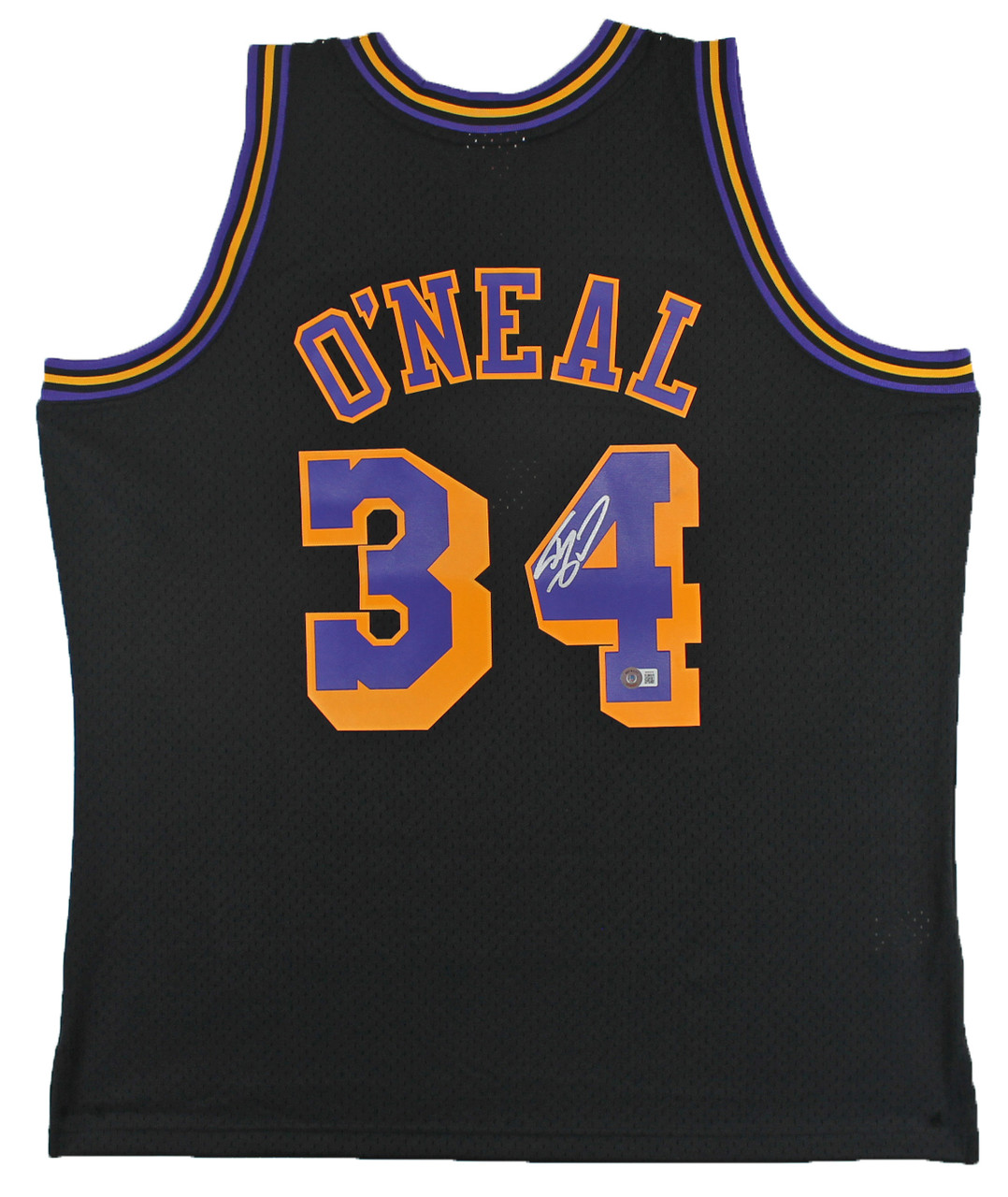 Shaquille O'Neal 34 Los Angeles Lakers Mitchell & Ness Midas Swingman  Metallic Gold Jersey