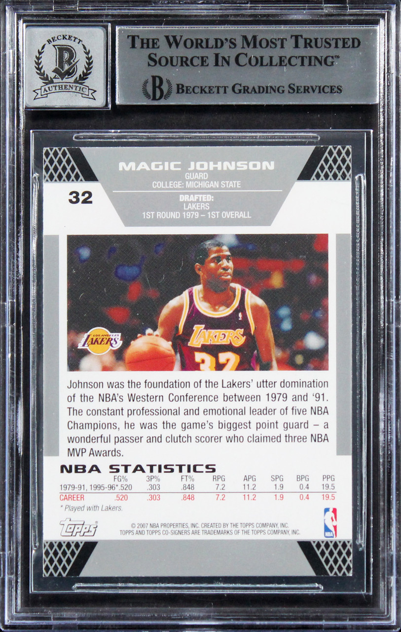 国会サイン 2000 -01 Topps MAGIC JOHNSON Auto / マジック ジョンソン Autograph その他