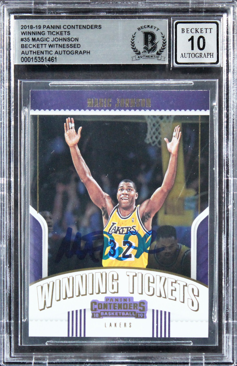 Panini Magic Johnson auto /35