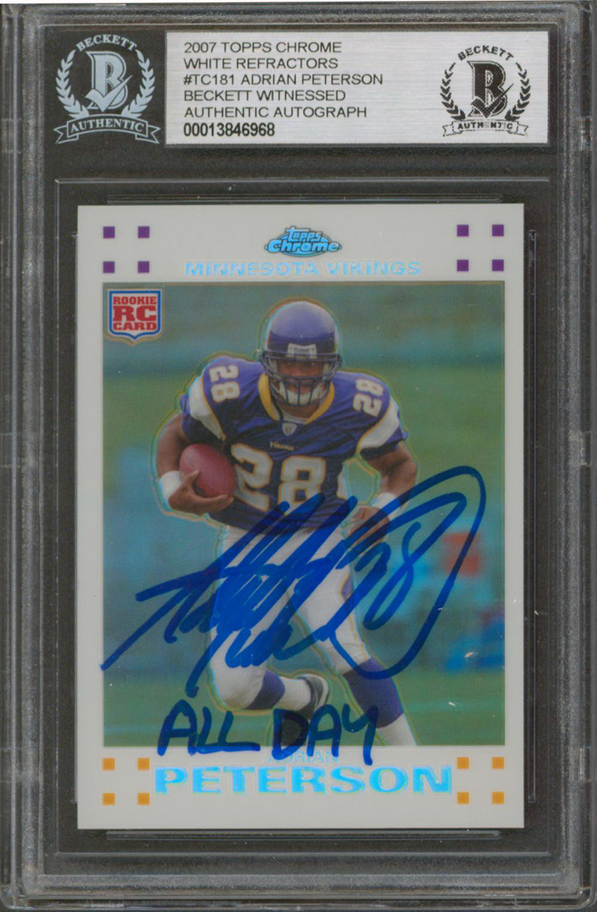 2007 Topps Chrome - White Refractor #TC181 Adrian Peterson /869 (RC) for  sale online