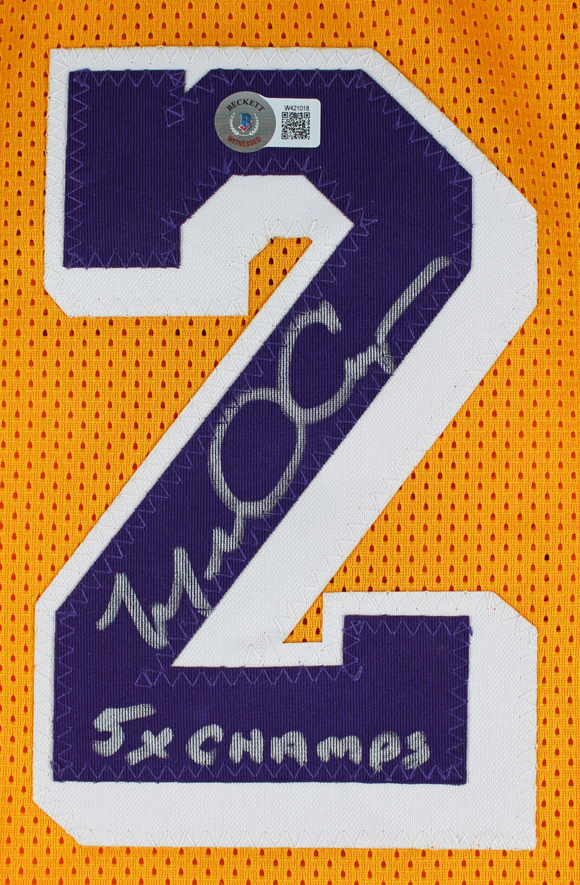 Michael Cooper Los Angeles Lakers Signed Autograph Custom Jersey