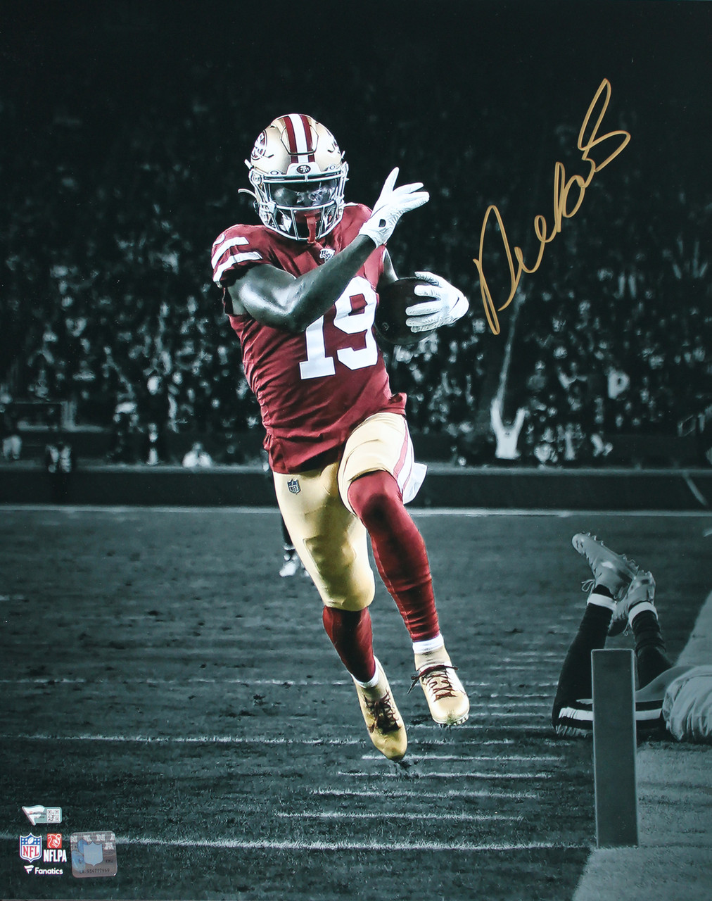 49ers Deebo Samuel Authentic Signed 16x20 Vertical Spotlight