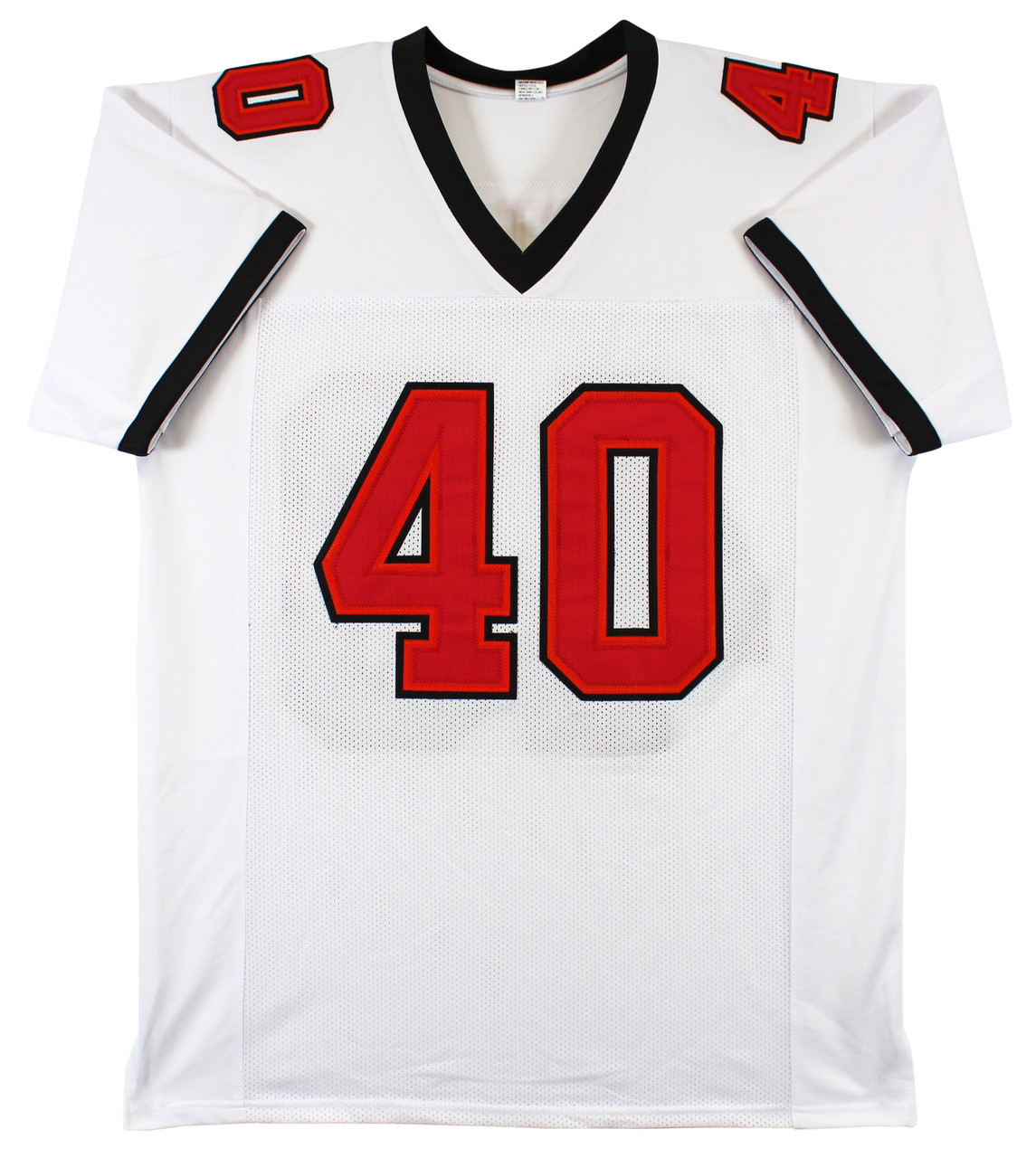 Mike Alstott 'A-Train' Authentic Signed White Pro Style Jersey BAS Witnessed
