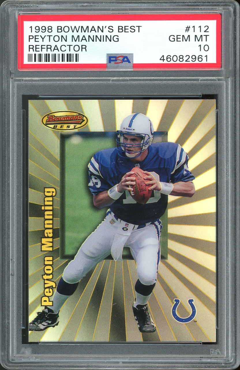 Colts Peyton Manning 1998 Bowman's Best #112 RC #178/400