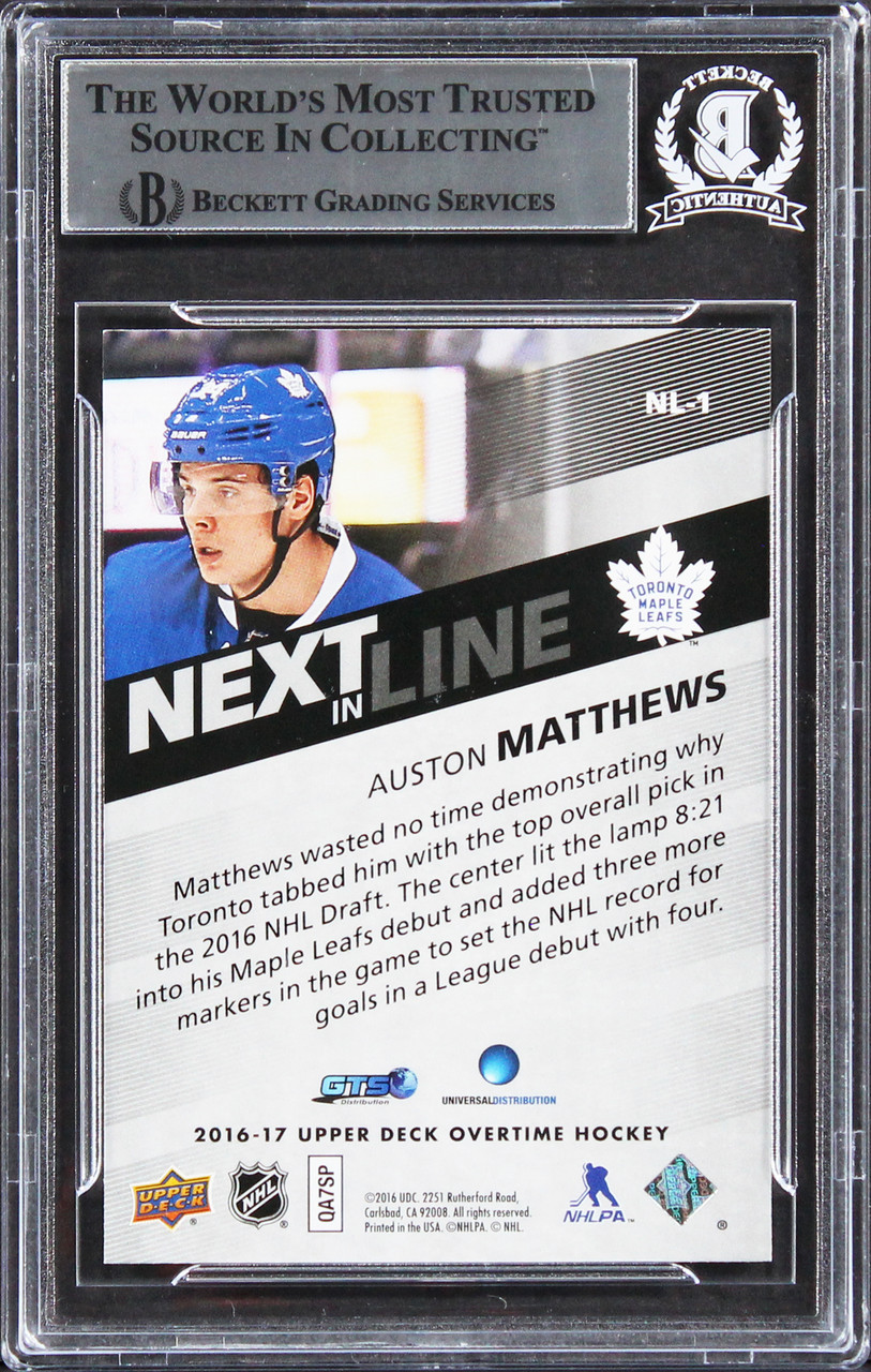 Auston Matthews Toronto Maple Leafs Game Used Skates (Framed