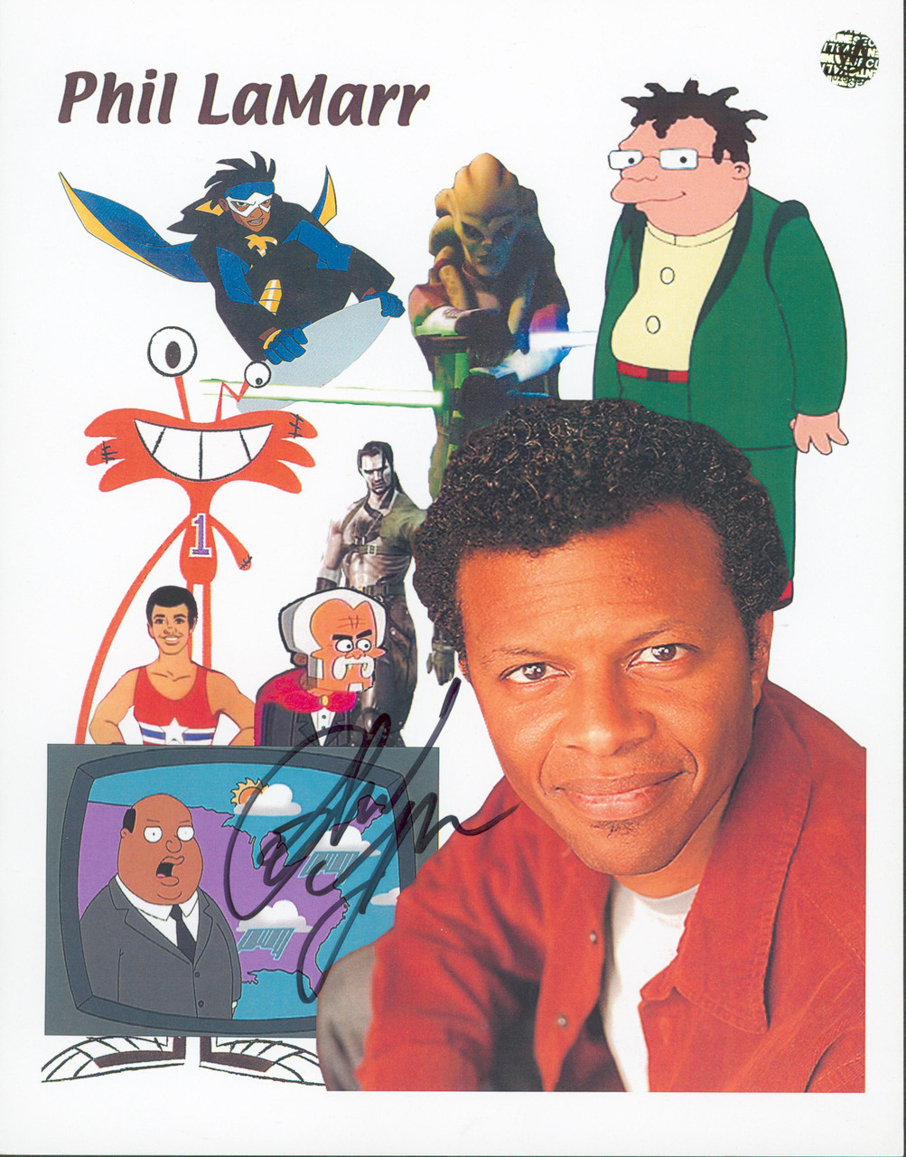 Phil LaMarr Family Guy Authentic Signed 8x10 Photo Autographed