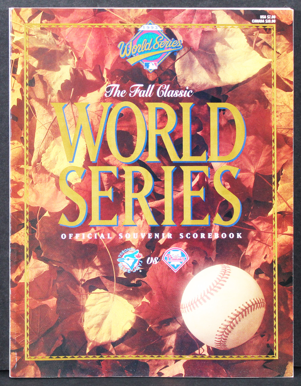 1993 World Series Blue Jays vs. Phillies Official Souvenir