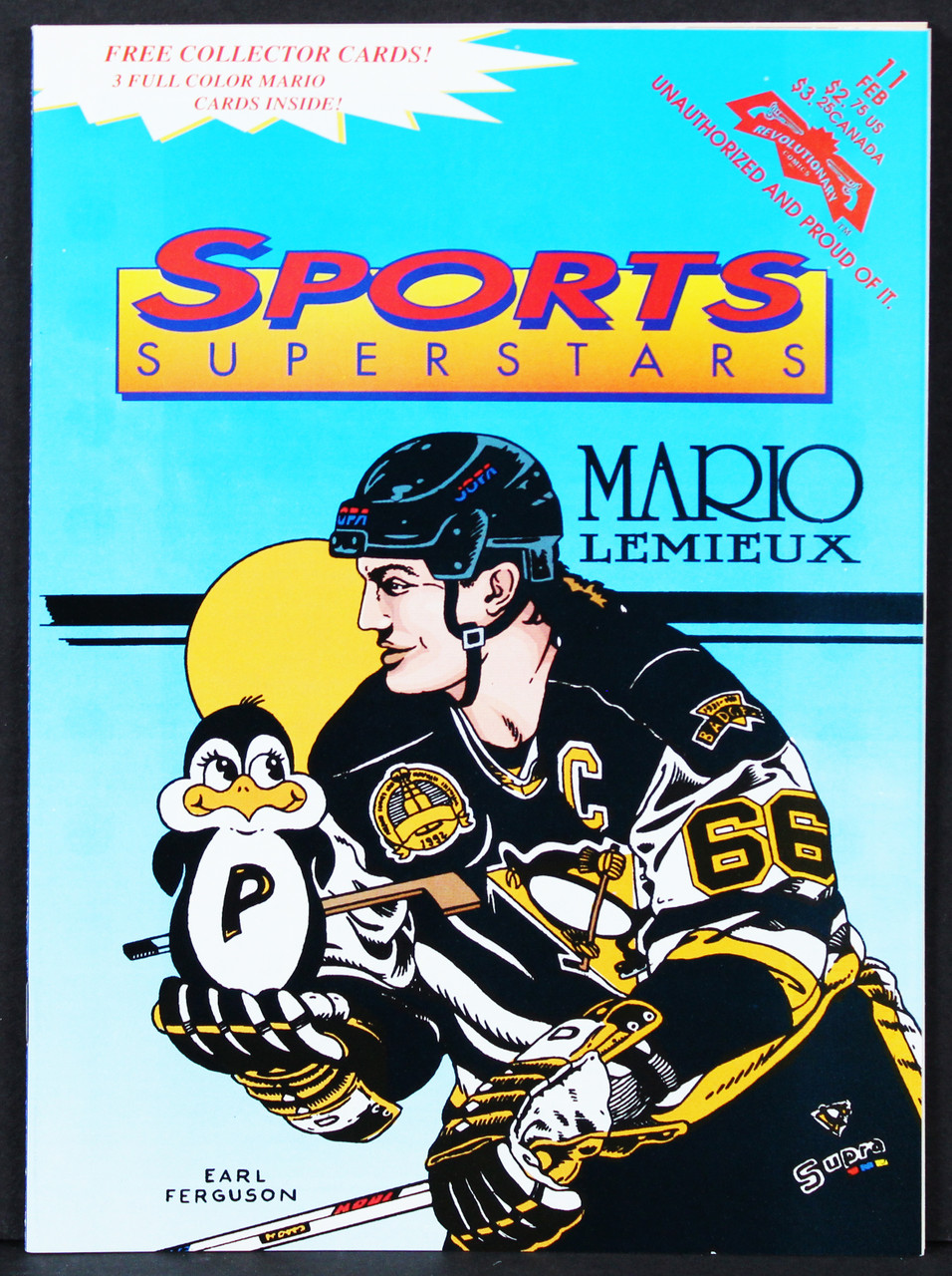 Penguins Mario Lemieux Signed 1990 Topps Team Scoring Leaders #17 Card BAS  Slab