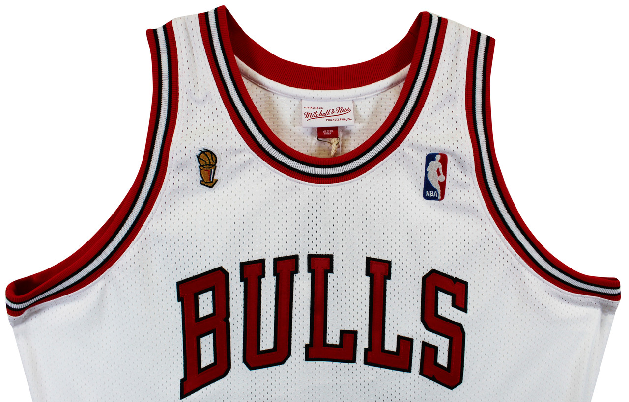 Bulls Michael Jordan Signed Red 1995-96 M&N HWC Authentic
