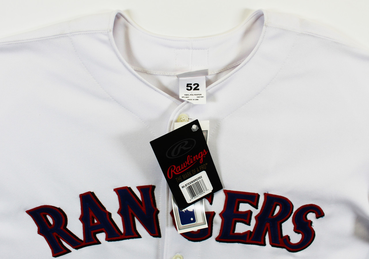 Press Pass Collectibles Rangers Alex Rodriguez Signed White Russell Athletic Jersey BAS #BJ07060