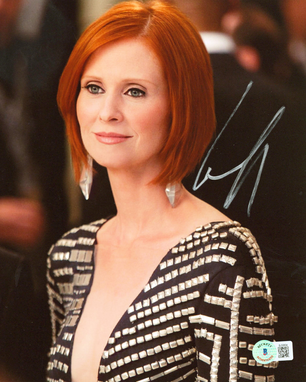 Cynthia Nixon Sex And The City Authentic Signed 8x10 Photo BAS #BJ32634