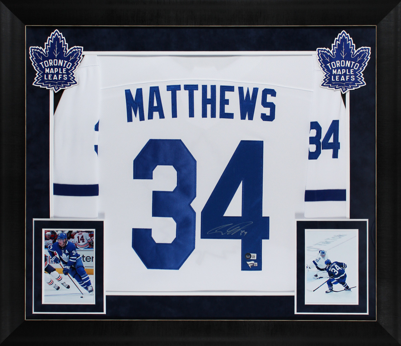 Auston Matthews Autographed Toronto Maple Leafs Blue Fanatics Hockey Jersey  - Fanatics