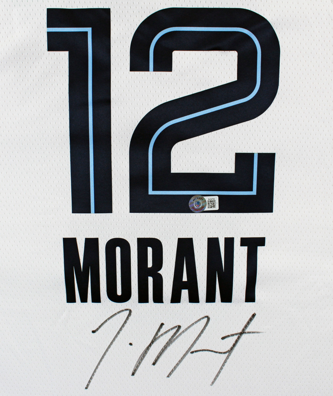 Ja Morant Autographed Memphis Custom Basketball Jersey - BAS at