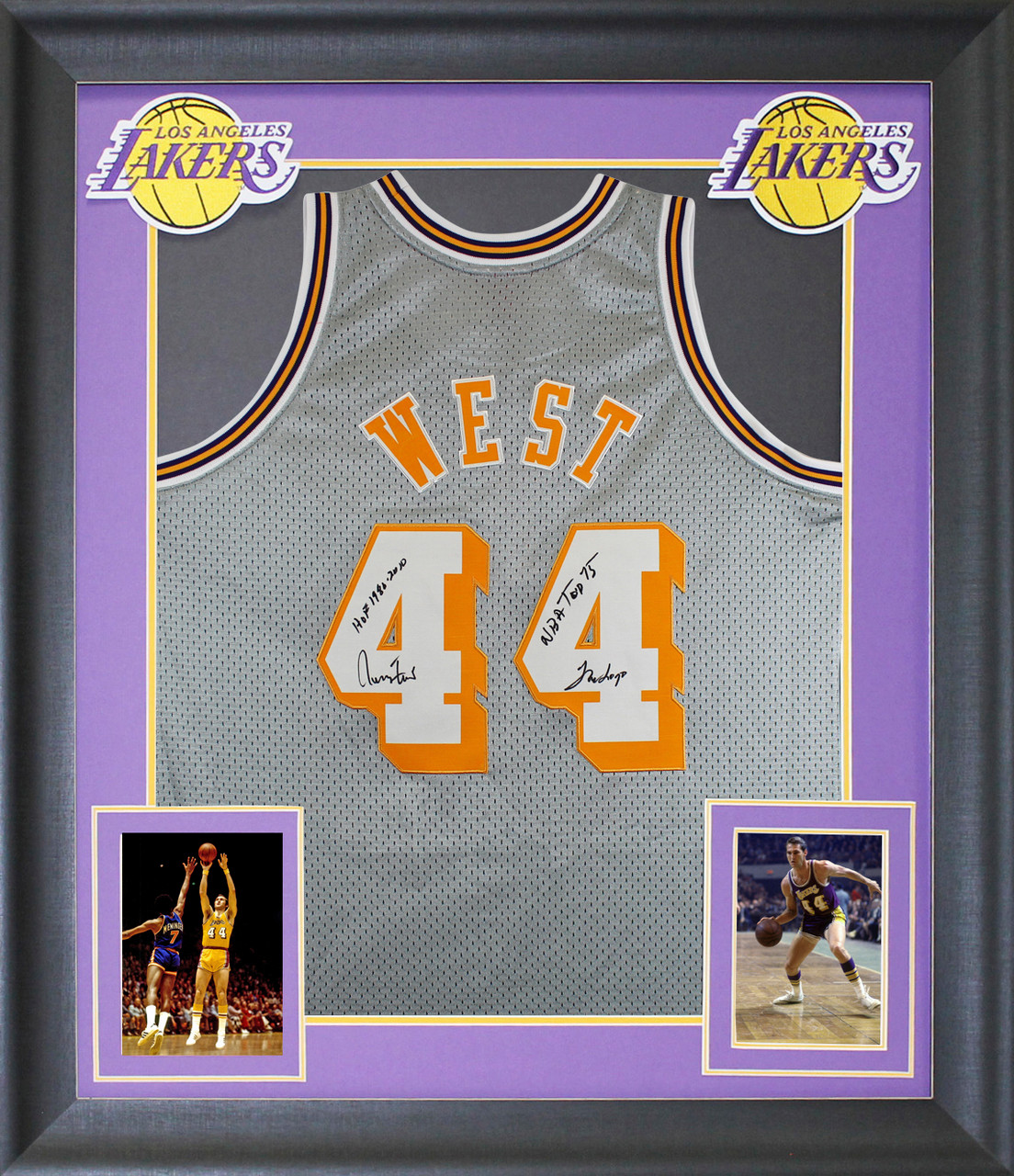 Lakers Jersey Signed by The Logo Jerry West