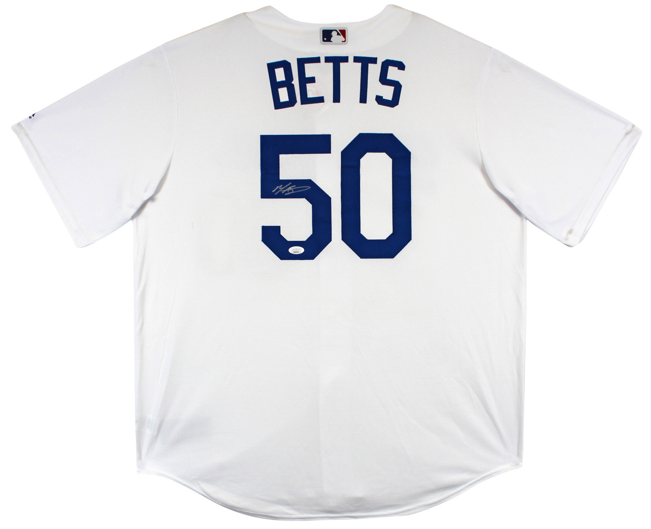 Dodgers Mookie Betts Authentic Signed White Majestic Cool Base Jersey JSA  Wit