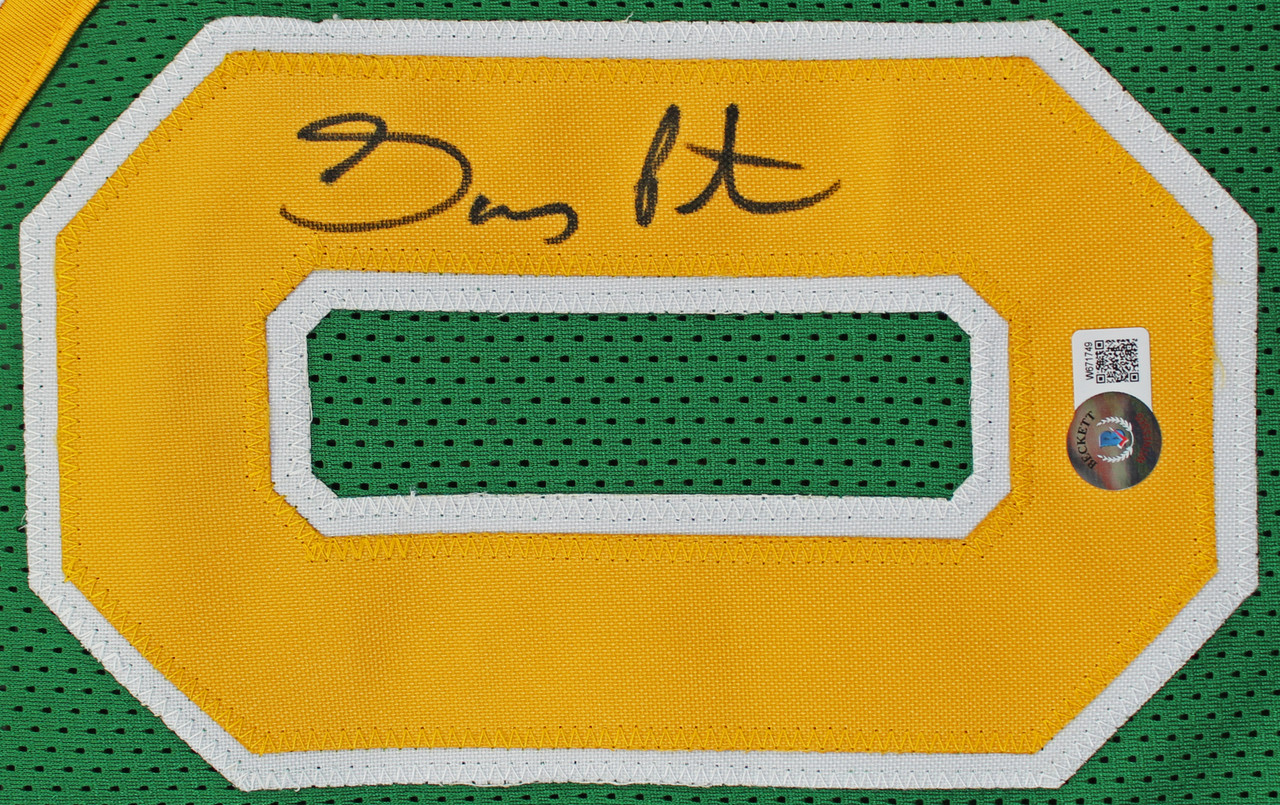 Gary Payton Autographed Seattle SuperSonics Custom Green Basketball Jersey - BAS