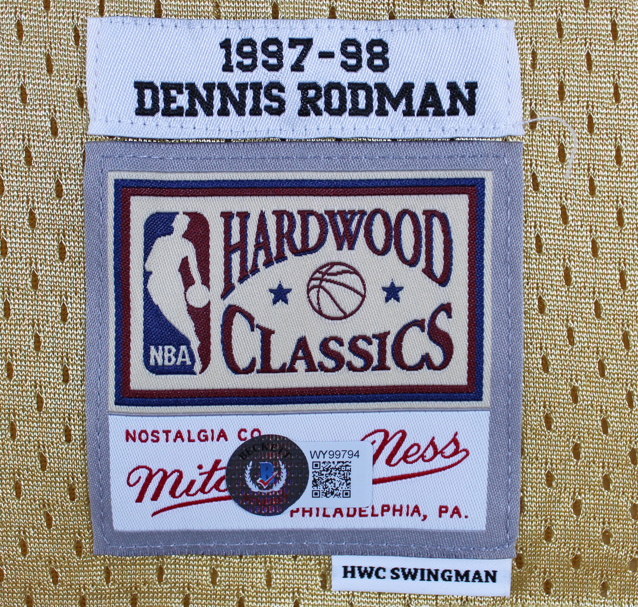 Dennis Rodman 91 Chicago Bulls Mitchell & Ness Midas Swingman