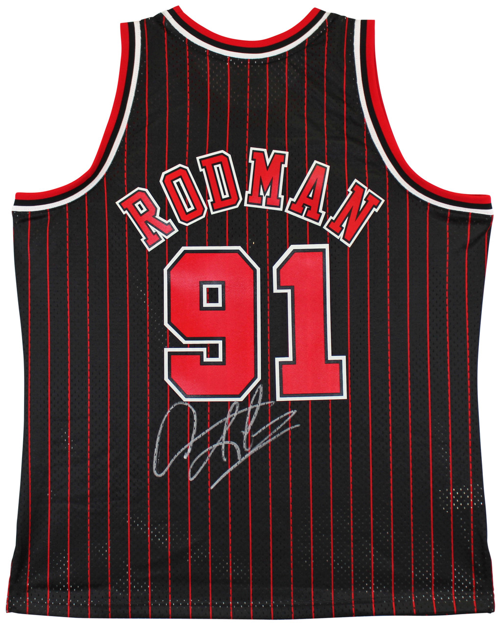 Dennis Rodman Chicago Bulls Signed Autograph Custom Jersey White