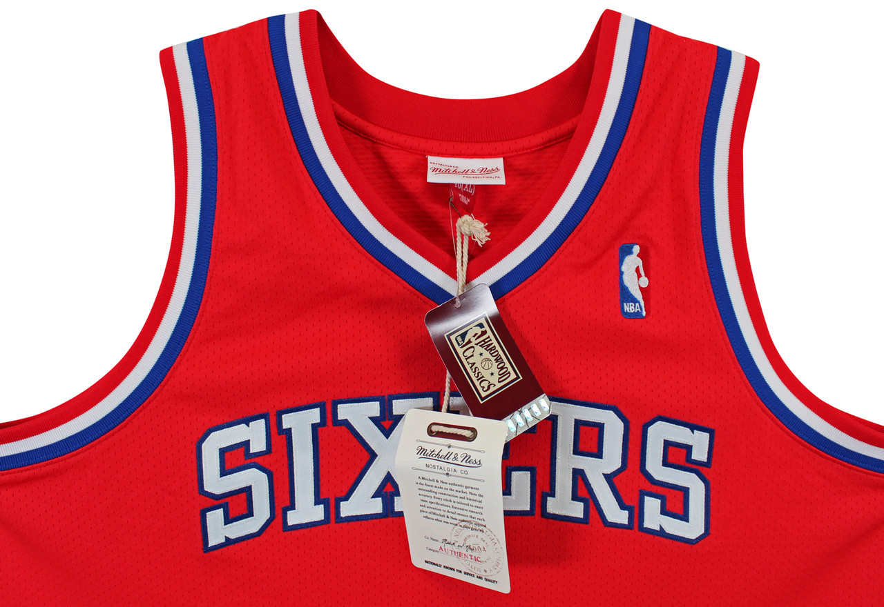 Allen Iverson Autographed Philadelphia 76ers Red 96-97 Mitchell & Ness  Swingman Jersey Beckett Witnessed