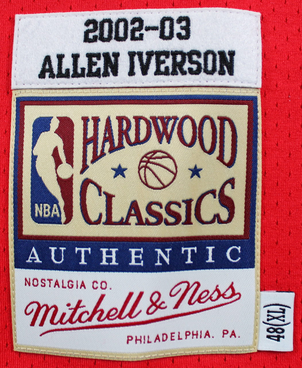 Allen Iverson Autographed Philadelphia 76ers M&N Swingman Jersey