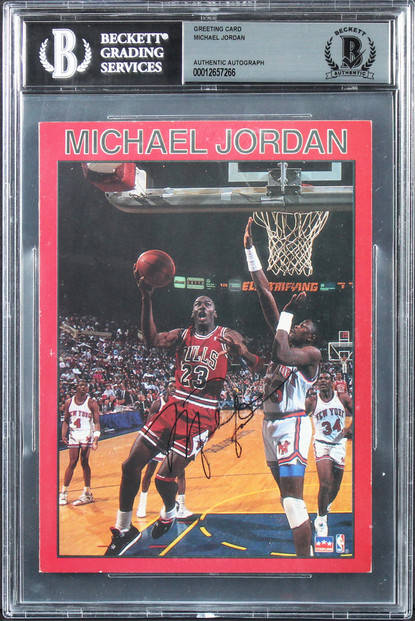 Bulls Michael Jordan Authentic Signed Red Framed Jersey UDA & BAS