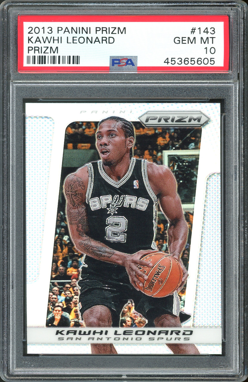 Spurs Kawhi Leonard 2013 Panini Prizm #143 Rookie Card Gem Mint 10! PSA  Slabbed