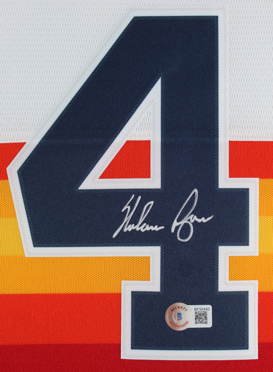 Astros Nolan Ryan Authentic Signed Rainbow Nike Jersey Autographed BAS