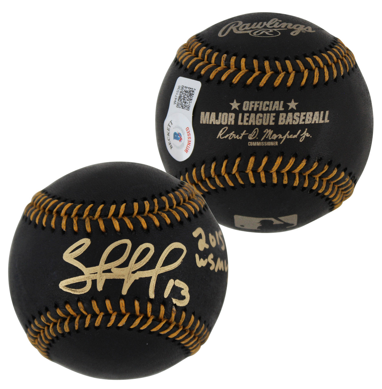 Royals Salvador Perez 2015 WS MVP Signed Black Oml Baseball