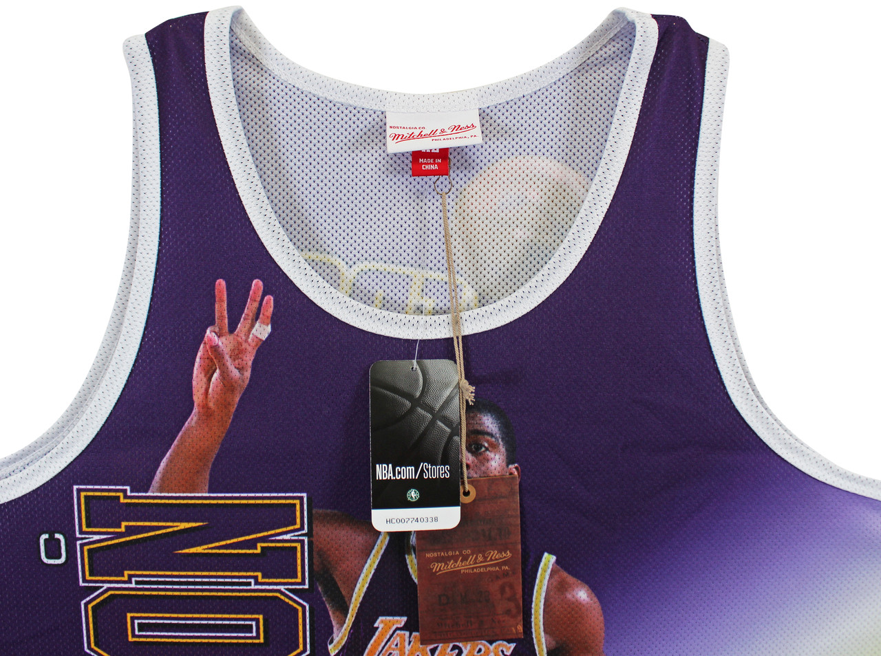 Mitchell & Ness NBA Lakers Magic Johnson Swingman Tank In Yellow