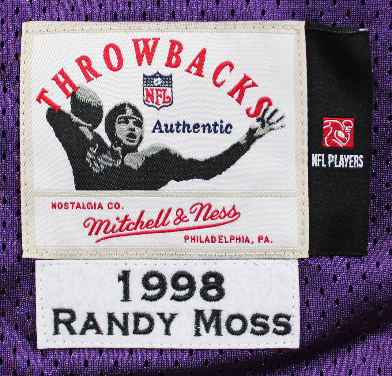 Minnesota Vikings Randy Moss Mitchell & Ness Purple 1998 NFL