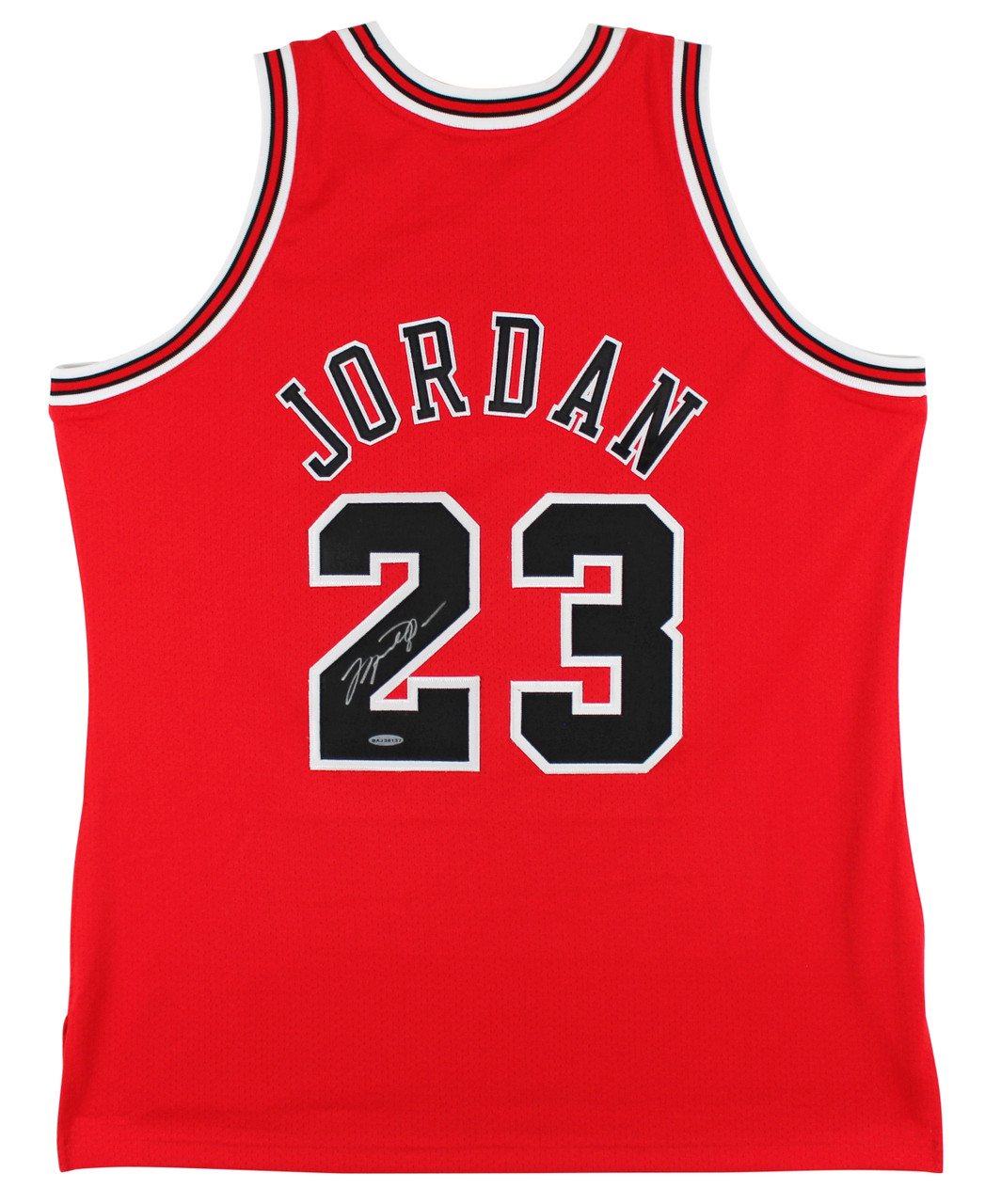 Signature Collectibles MICHAEL JORDAN AUTOGRAPHED HAND SIGNED AND CUSTOM  FRAMED RED CHICAGO BULLS JERSEY