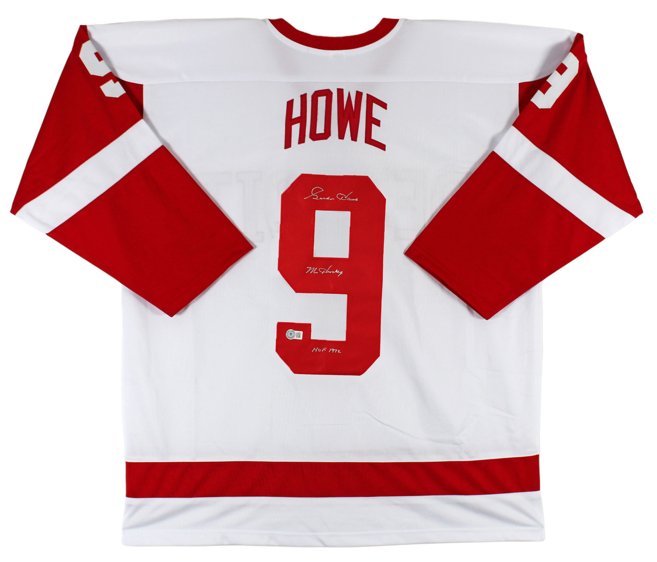 Red Wings Gordie Howe Mr. Hockey Signed White Adidas Size 54