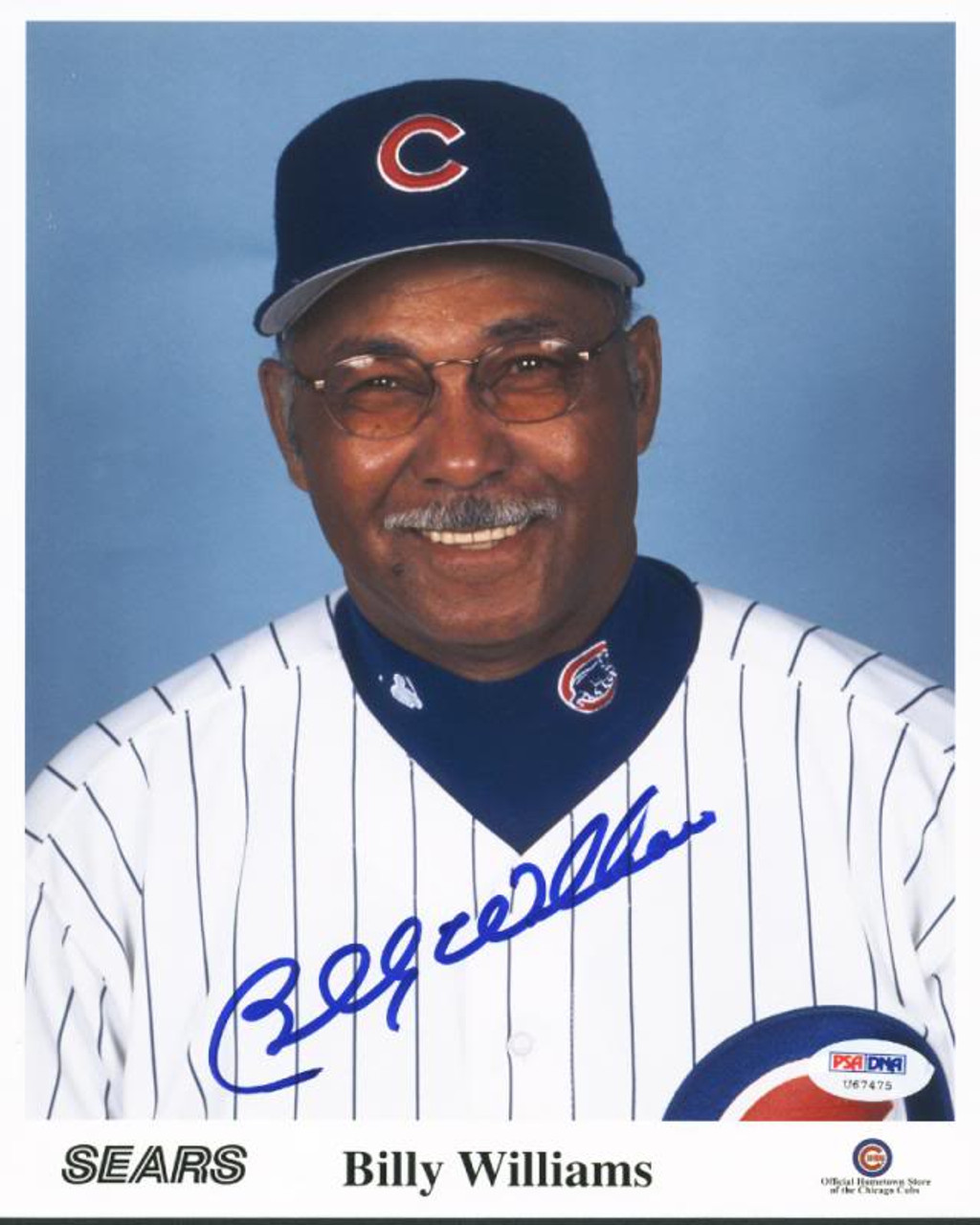 Cubs Billy Williams Authentic Signed 8x10 Horizontal Swinging